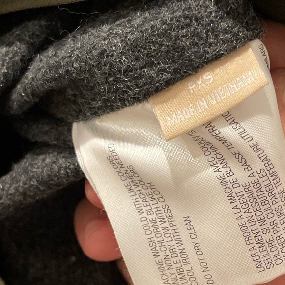 Michael Kors Belted Rain Trench Coat Removable Lining Hood Olive Green Size PXS - Picture 12 of 13